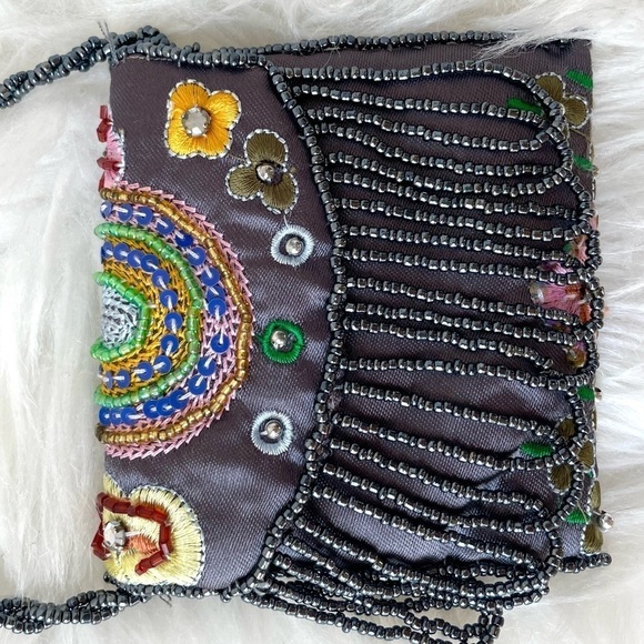 Vintage 1990’s Beaded Mini Crossbody Purse - Picture 4 of 8